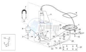 RSV 1000 Tuono drawing Racing 2003 fuel pump