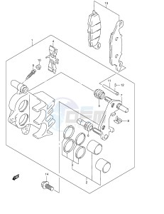 VZ800 (E3-E28) MARAUDER drawing FRONT CALIPER