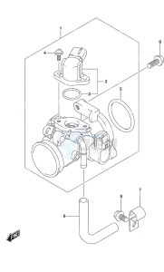 DF 20A drawing Throttle Body Non-Remote Control