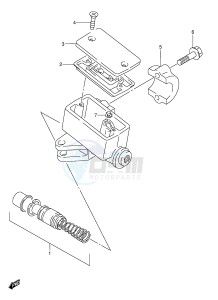 GSX600F (E2) Katana drawing FRONT MASTER CYLINDER (MODEL J)