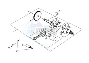 QUAD RAIDER 600 LE CHASSIS LONG drawing CRANKSHAFT / PISTON / PISTON RING