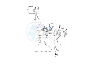 YZF R1 1000 drawing HANDLE SWITCH- LEVER