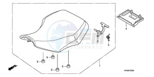 TRX420TM9 Australia - (U / 2WD) drawing SEAT