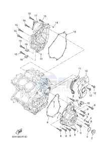 MTM690-U MTM-690-U XSR700 (B342 B342) drawing CRANKCASE COVER 1