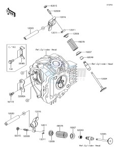 KLX110 KLX110CGF EU drawing Valve(s)