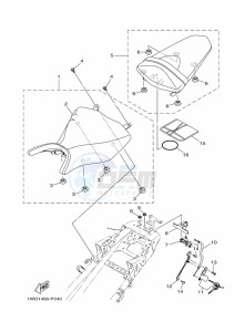 YZF250-A (B1X1) drawing SEAT