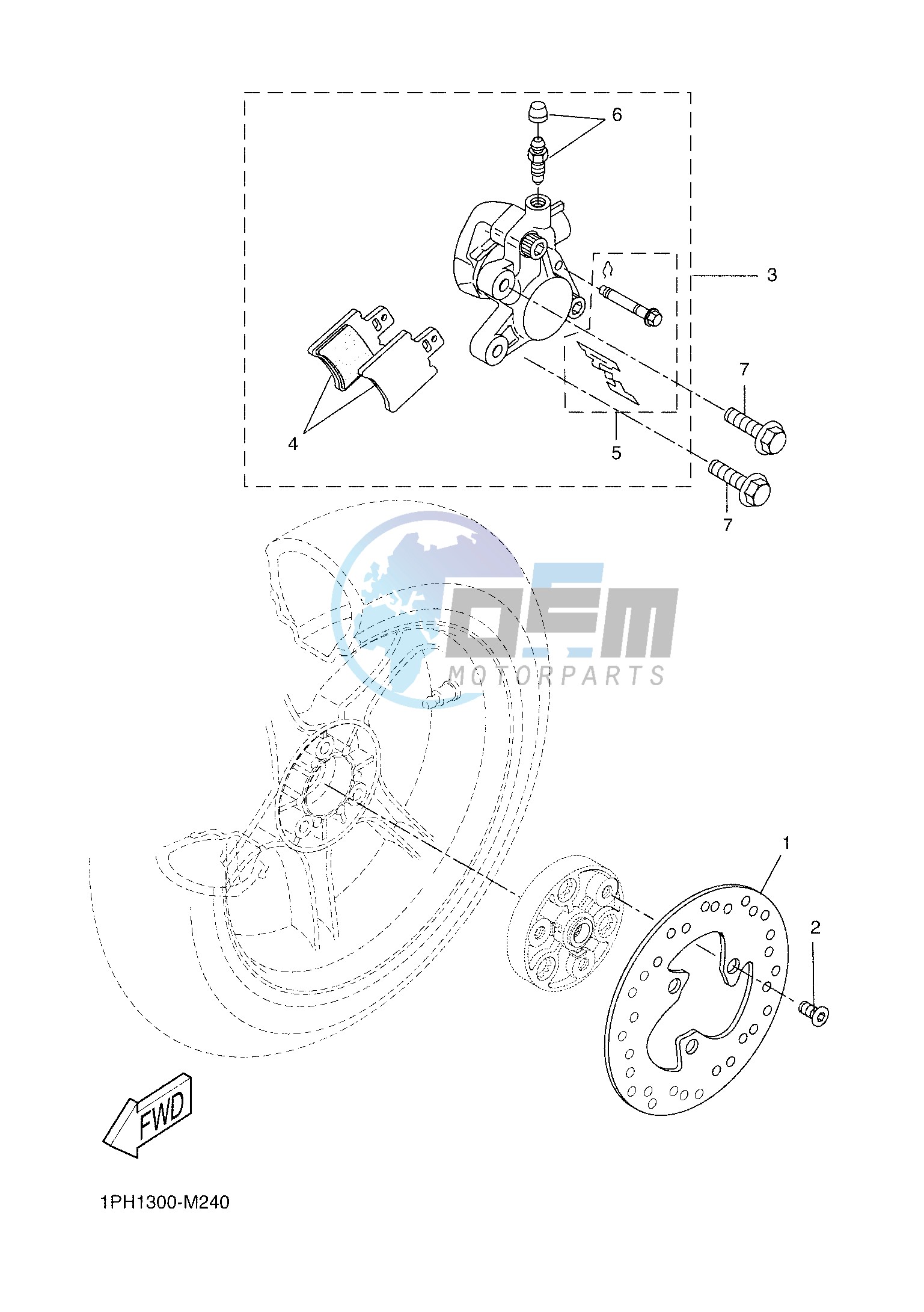 REAR BRAKE CALIPER