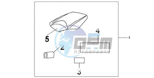 REAR SEAT COWL CANDY TAHITIAN BLUE