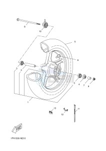 NS50N AEROX NAKED (1PL4 1PL4) drawing FRONT WHEEL