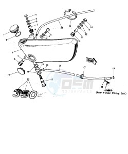 F9 (B-C) 350 drawing OIL TANK -- 74-75 F9-B_F9-C 350- -