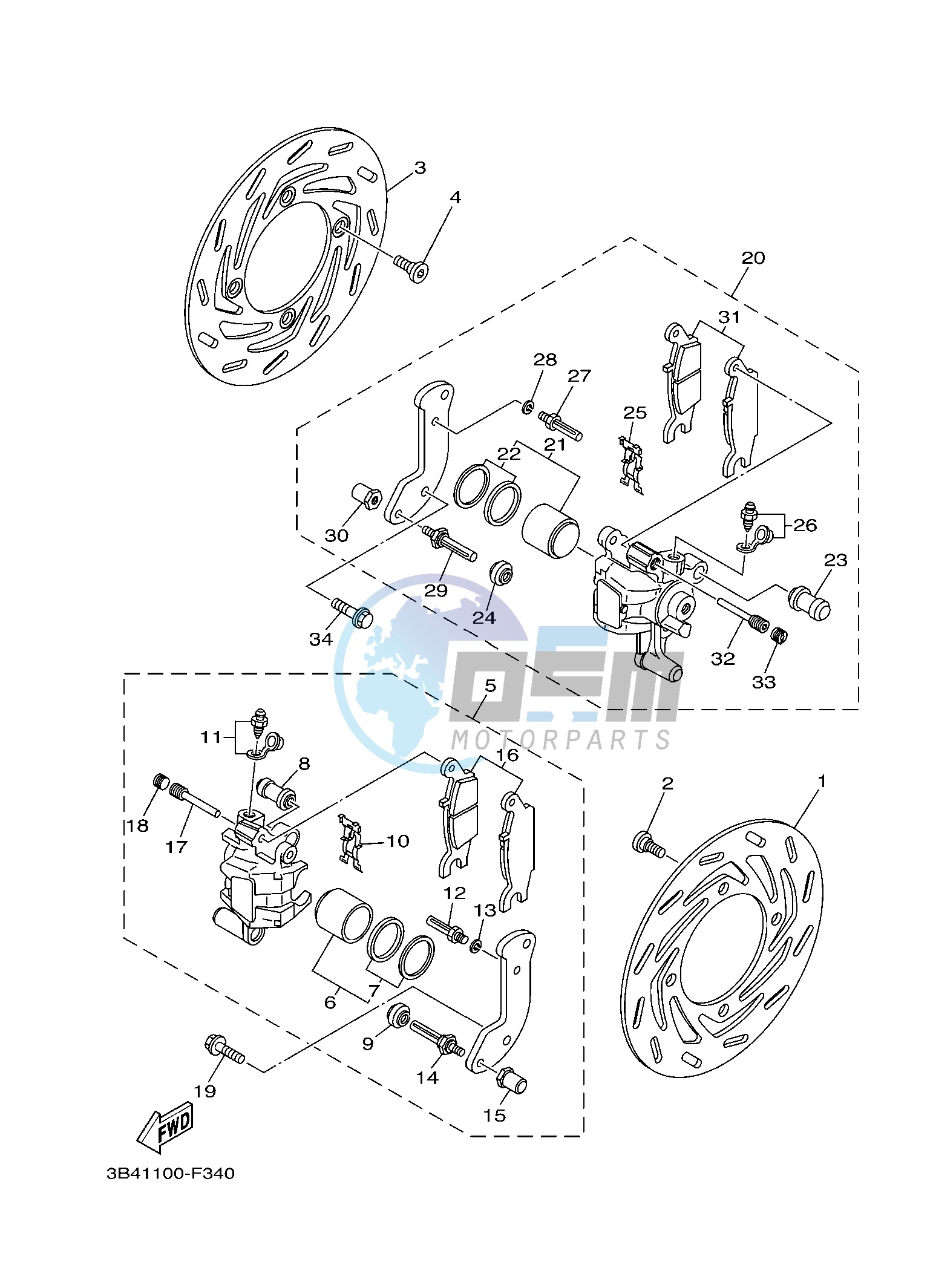 FRONT BRAKE CALIPER