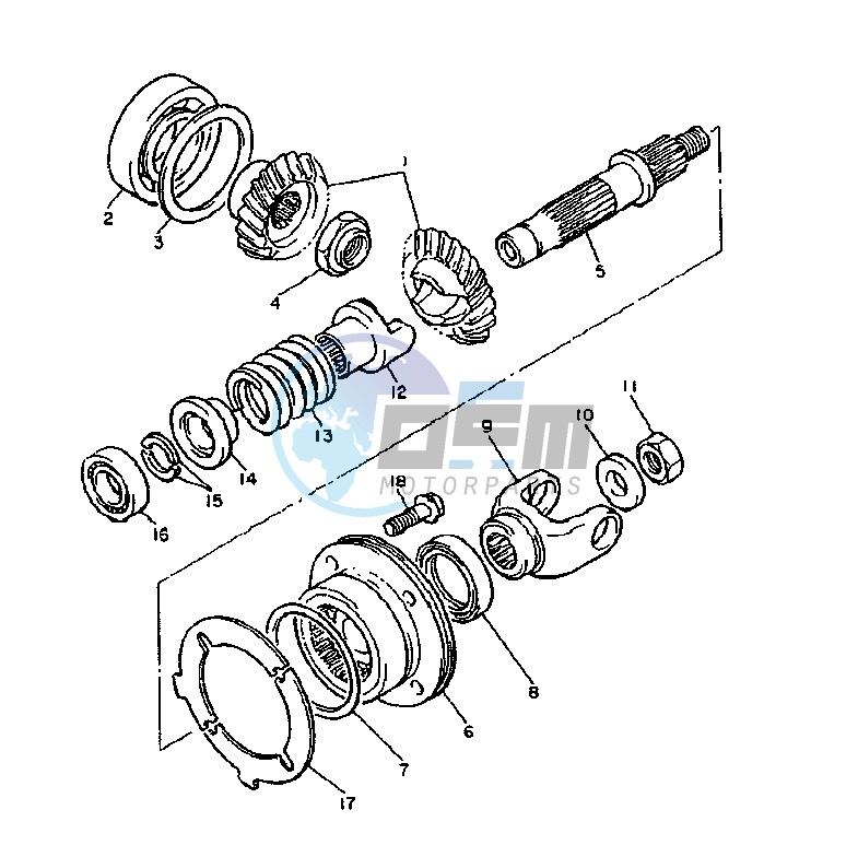 MIDDLE DRIVE GEAR