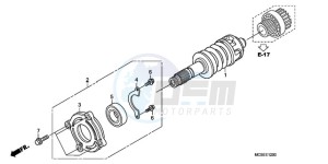 ST1300A9 France - (F / ABS CMF MME) drawing PRIMARY SHAFT