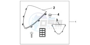 CBR1000RA9 France - (F / ABS CMF) drawing WINDSCREEN CLEAR