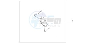 CBR900RR drawing TANK PAD 2