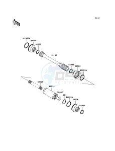 KVF750 4x4 KVF750-A1 EU GB drawing Drive Shaft-Propeller