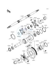 KEF 300 A [LAKOTA 300] (A2-A5) [LAKOTA 300] drawing REAR HUB