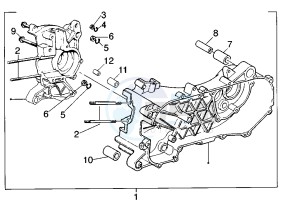 ET2 INIEZIONE 50 drawing Crankcase