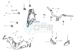 SHARK - 150 cc drawing HANDLEBAR