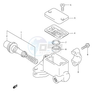 AN250 (E2) Burgman drawing FRONT MASTER CYLINDER