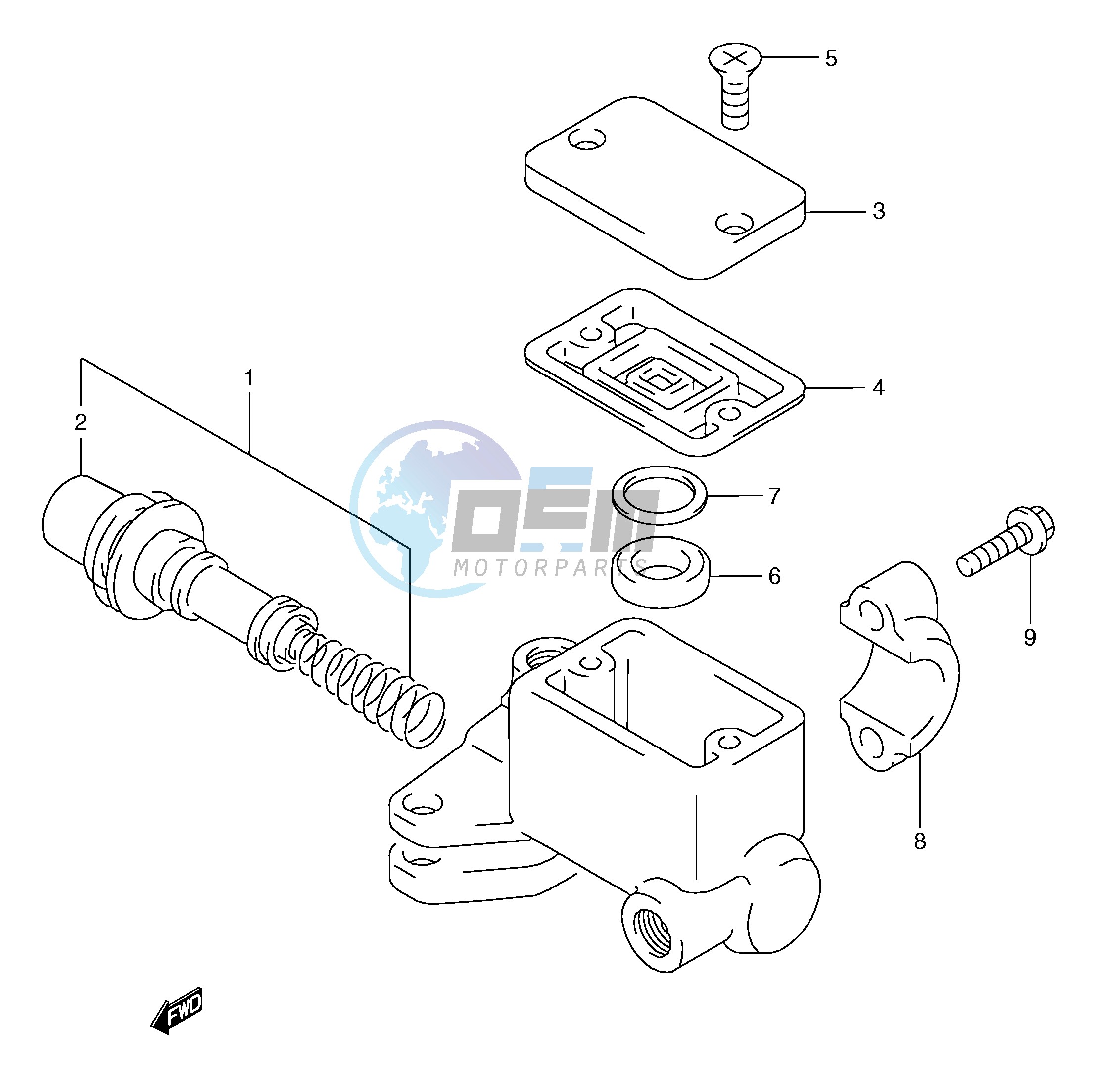 FRONT MASTER CYLINDER