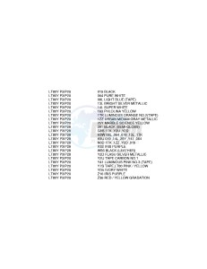 LT80 (P3-P28) drawing * COLOR CHART *