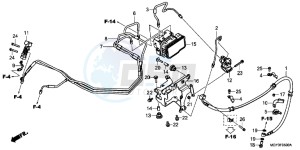 VFR800XB Crossrunner E drawing ABS MODULATOR