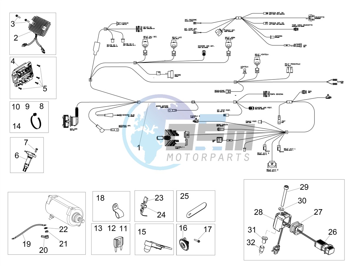 Front electrical system