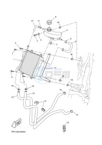 NS50 AEROX (1PH1 1PH1 1PH1 1PH1) drawing RADIATOR & HOSE