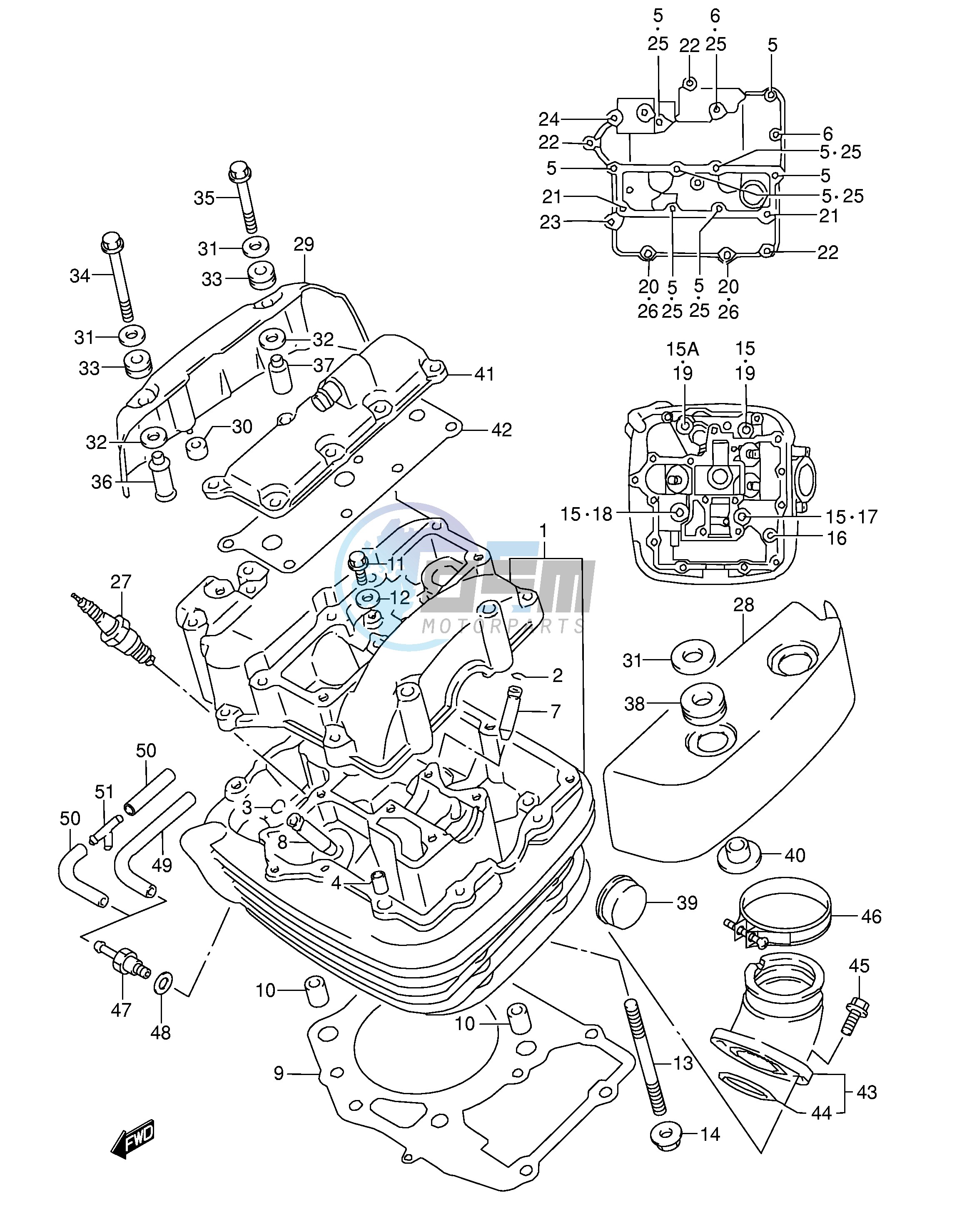 CYLINDER HEAD (FRONT)(MODEL K1 K2 K3 K4)