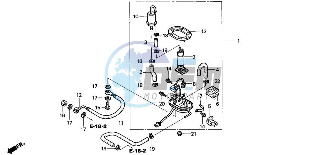 FUEL PUMP (CBR900RR2,3)