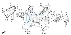 TRX500FE drawing SIDE COVER