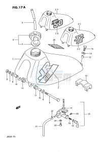 JR50 (P3) drawing FUEL TANK (MODEL J K L)