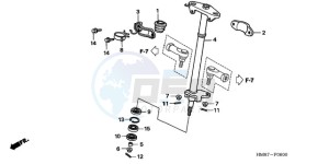 TRX250TM9 Australia - (U) drawing STEERING SHAFT