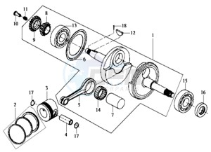 JOYRIDE 125 E2 drawing CRANKSHAFT / PISTON / PISTON RING