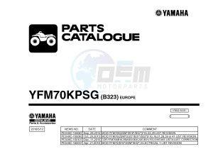 YFM700FWBD YFM70KPSG KODIAK 700 EPS SPECIAL EDITION (B323) drawing .1-Front-Page