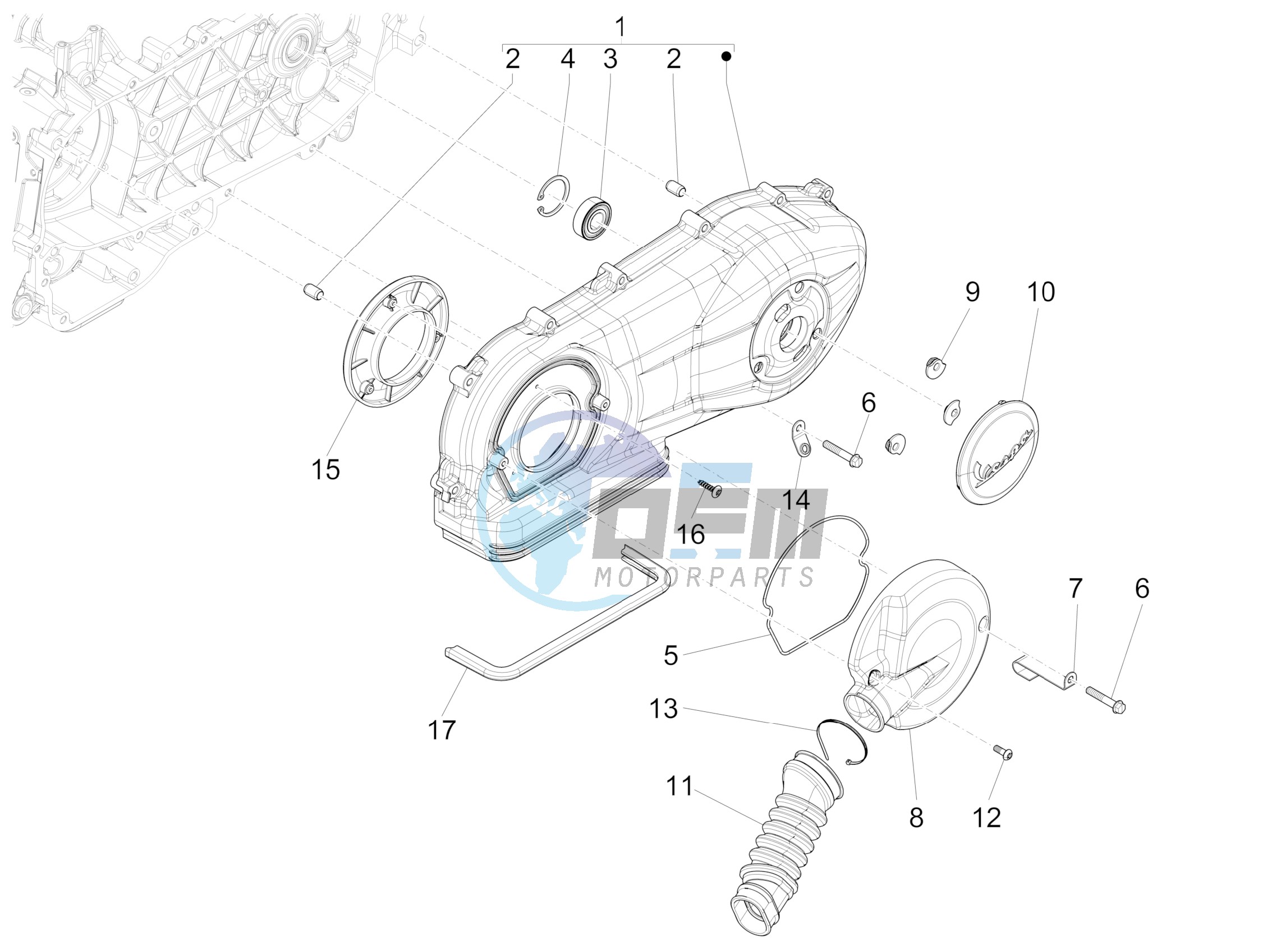 Crankcase cover - Crankcase cooling