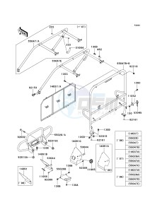 KAF 620 G [MULE 3000] (G6F-G8F) G6F drawing GUARDS_CAB FRAME