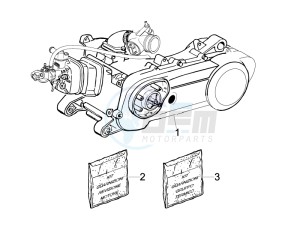 Runner 50 Pure Jet ST drawing Engine assembly