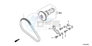 TRX420TEC TRX420 ED drawing CAM CHAIN/ TENSIONER