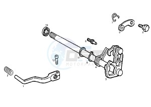 GPR REPLICA RACING - 50 cc drawing GEAR BOX