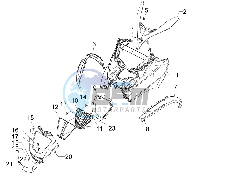 Front shield