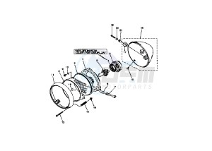 XVS A DRAG STAR CLASSIC 1100 drawing HEADLIGHT