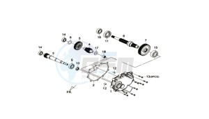 MAXSYM 400I (L8) EU drawing DRIVESHAFTS