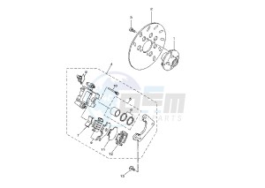 ATV 400 drawing REAR BRAKE