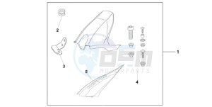 CBR1000RR9 UK - (E / MKH MME TRI) drawing HUGGER REPSOL REPLICA