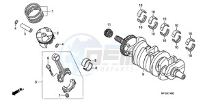 CB600FAA Australia - (U / ABS) drawing CRANKSHAFT/PISTON