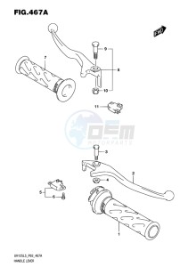 UH125 BURGMAN EU drawing HANDLE LEVER