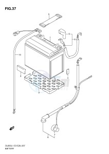 DL650 (E3) V-Strom drawing BATTERY (DL650L1 E3)