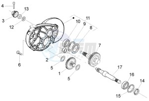 Fly 50 2t drawing Rear wheel shaft